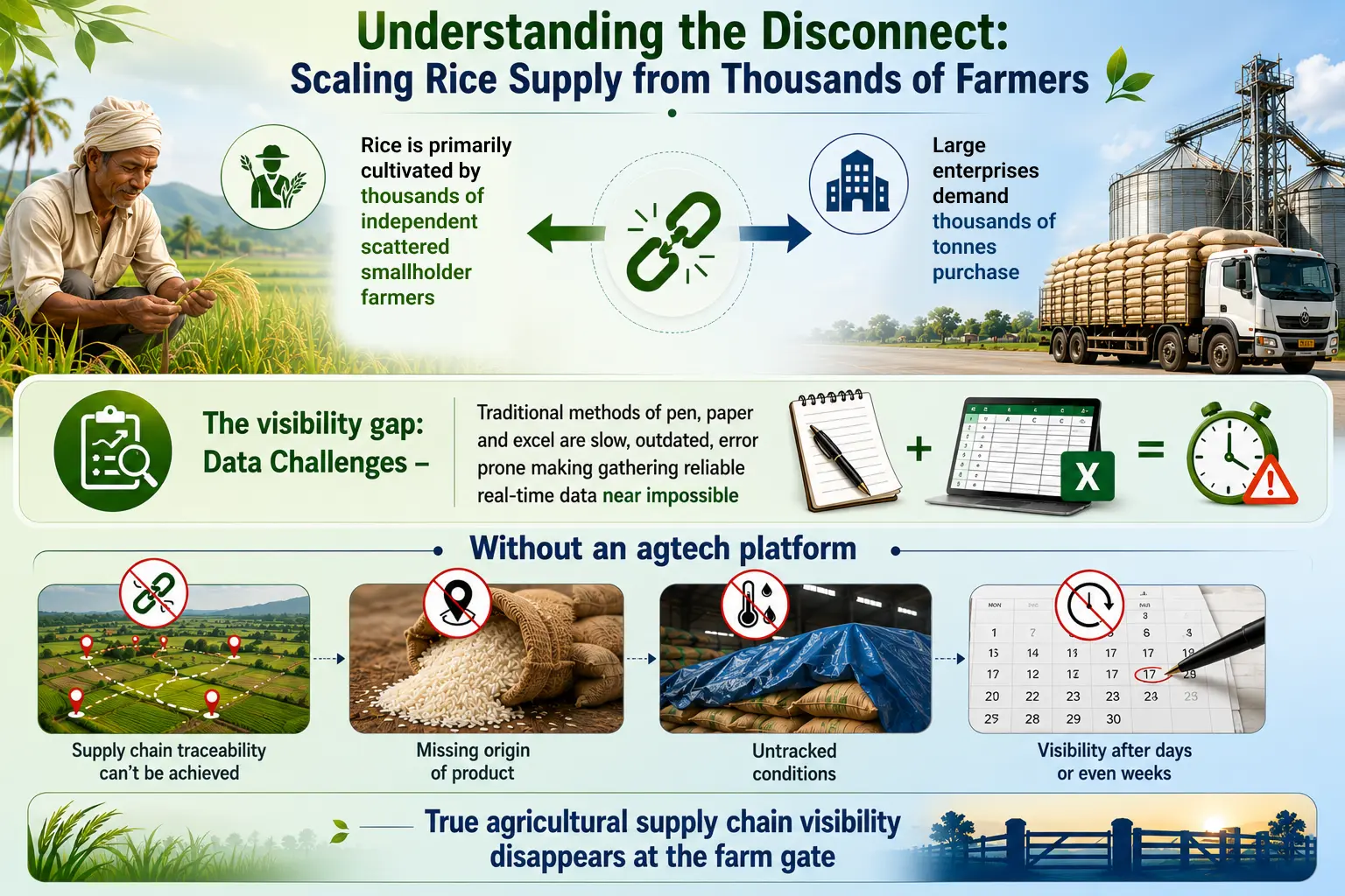 Rice Is Grown on Plots Under Two Hectares, and That Makes Aggregated Visibility Nearly Impossible